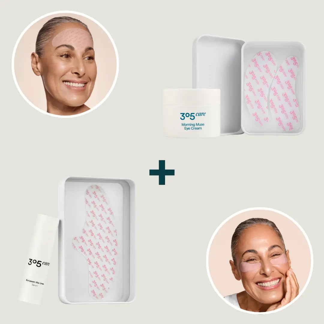 Rosé Bundle für Augen & Stirn - Morning Glow Eye Care Duo + Lumi Lift Forehead Duo