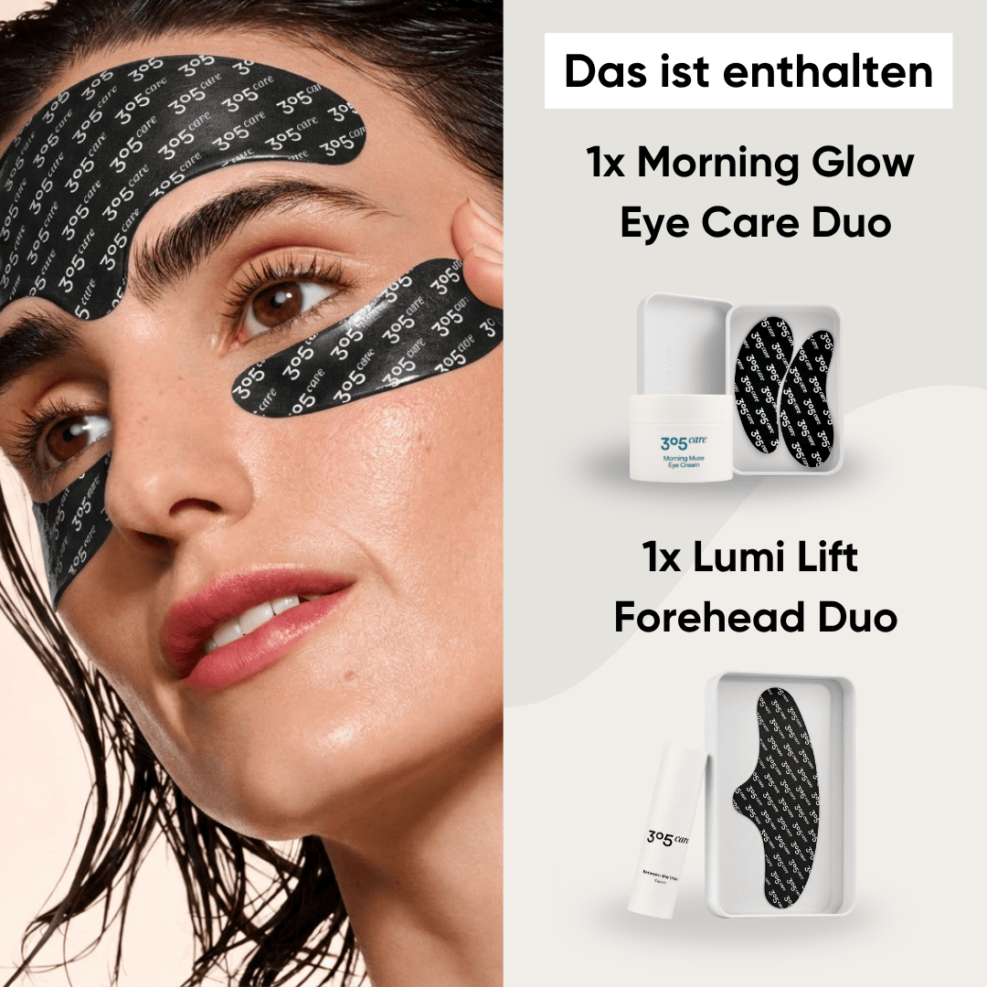 Black Bundle für Augen & Stirn - Morning Glow Eye Care Duo + Lumi Lift Forehead Duo