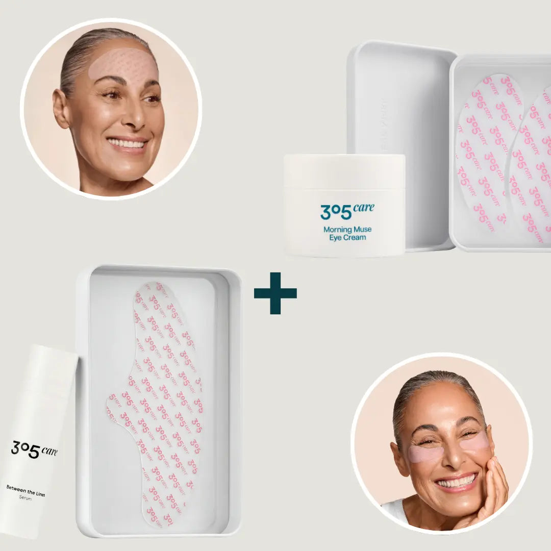 Rosé Bundle für Augen & Stirn - Morning Glow Eye Care Duo + Lumi Lift Forehead Duo