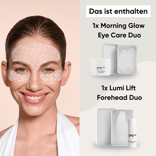 Bundle für Augen & Stirn - Morning Glow Eye Care Duo + Lumi Lift Forehead Duo
