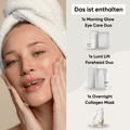 Full Face Lift Ritual - Bundle aus Eye Care Duo, Forehead Duo & Overnight Mask